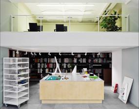 开放式小办公室吊顶设计图片