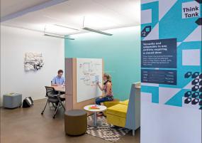 写字楼室内吊顶装修效果图片