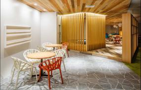 简单舒适办公室桌椅装修效果图片