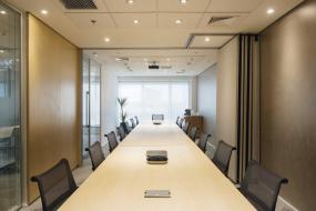 现代大会议室背景墙装修效果图