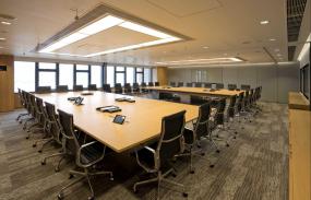 会议室顶面吊顶装修效果图