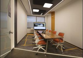 中式会议室集成吊顶装修效果图