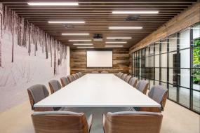 中会议室木吊顶装修效果图