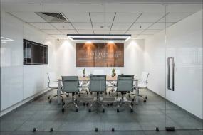 会议室3d室内不规则几何形吊顶装修效果图大全