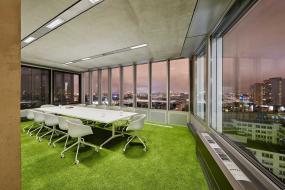 会议室多处石膏线吊顶效果图