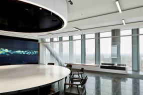 学校会议室吊顶设计装修效果图片2018