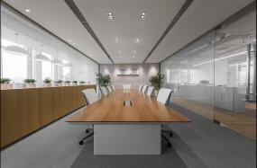 公司会议室明亮吊顶设计效果图