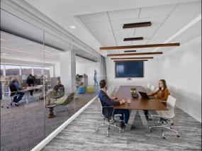 会议室室内装修明亮吊顶图片效果图