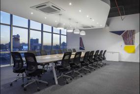 多媒体会议室集成吊顶工装装修效果图