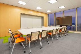 会议室不规则几何形吊顶效果图片大全