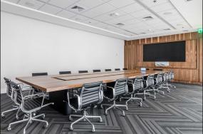 简约会议室吊顶铝扣板效果图