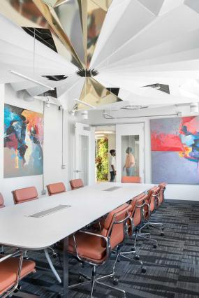 大型会议室集成吊顶装修效果图大全