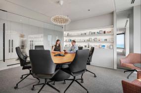 最新大型会议室吊顶装饰效果图片