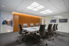 会议室吊方形吊顶装修效果图