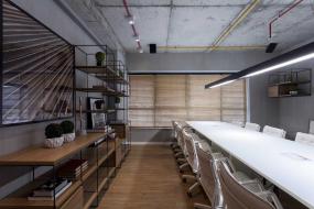 现代欧式混搭风格多功能会议室效果图