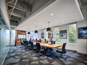 会议室顶面格栅灯装修效果图片