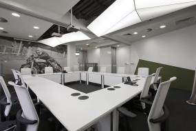 传统欧式风格会议室背景墙效果图