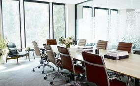 简约会议室背景墙效果图