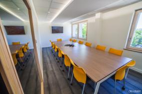 时尚会议室背景墙灯光效果图