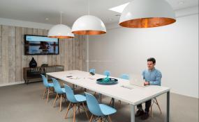 大型会议室背景墙壁纸效果图片大全