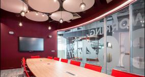 大型会议室背景墙设计装修效果图集