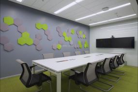 小会议室背景墙装修效果图
