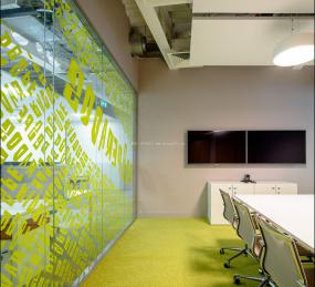 最新大型会议室背景墙装饰装修效果图片