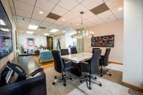 新公司会议室背景墙设计装修效果图片