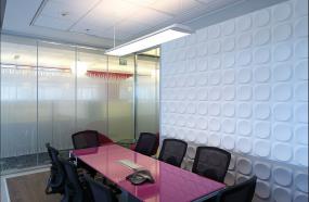 小型会议室背景墙装饰装修效果图片