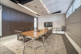 现代风格会议室背景墙装修样板