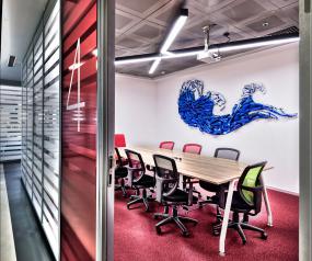 小酒店会议室背景墙装修效果图片