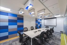 创意会议室背景墙装修效果图