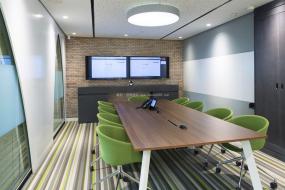 国外公司会议室背景墙装修效果图片2018