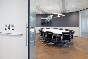 中式会议室背景墙装修效果图