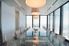 公司会议室背景墙设计装修效果图片