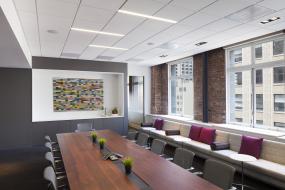 公司会议室布置效果图