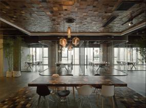 豪华会议室室内布置设计效果图