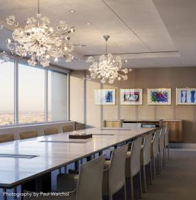 简约会议室布置效果图