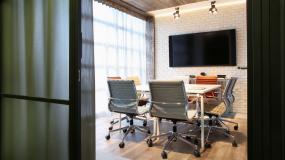 现代公司会议室布置效果图片