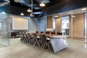 现代风格小会议室室内装修效果图