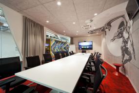 现代风格会议室格栅灯装修效果图片欣赏