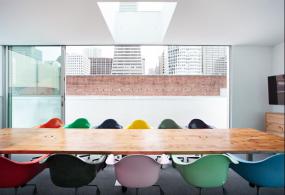 现代会议室墙面设计装修效果图片