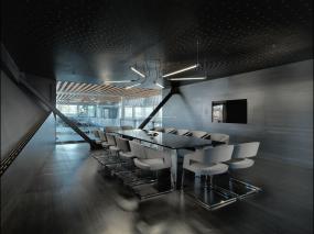 现代简单会议室装修效果图