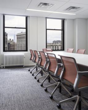 会议室落地窗卷帘装修效果图片