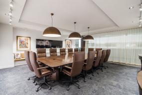 最新中式风格会议室效果图