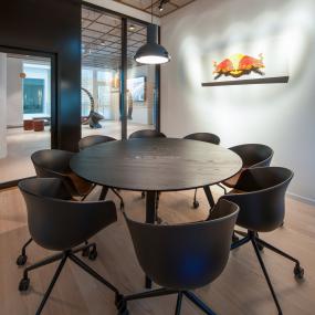 小会议室墙壁纸效果图