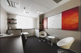 现代时尚老总办公室装饰效果图