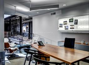 现代老板办公室吊顶装潢设计效果图