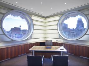 简约风格经理办公室老板椅装修实景图