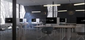 100平办公室效果图图片